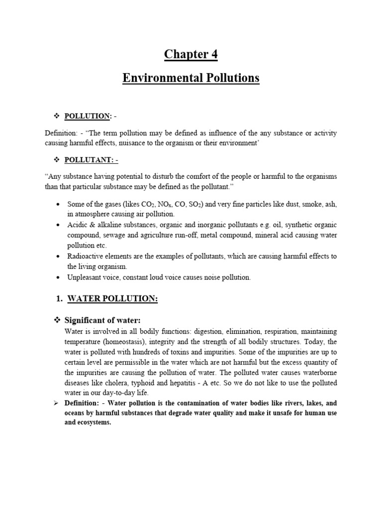 Understanding Environmental Pollution | PDF | Atmosphere Of Earth ...