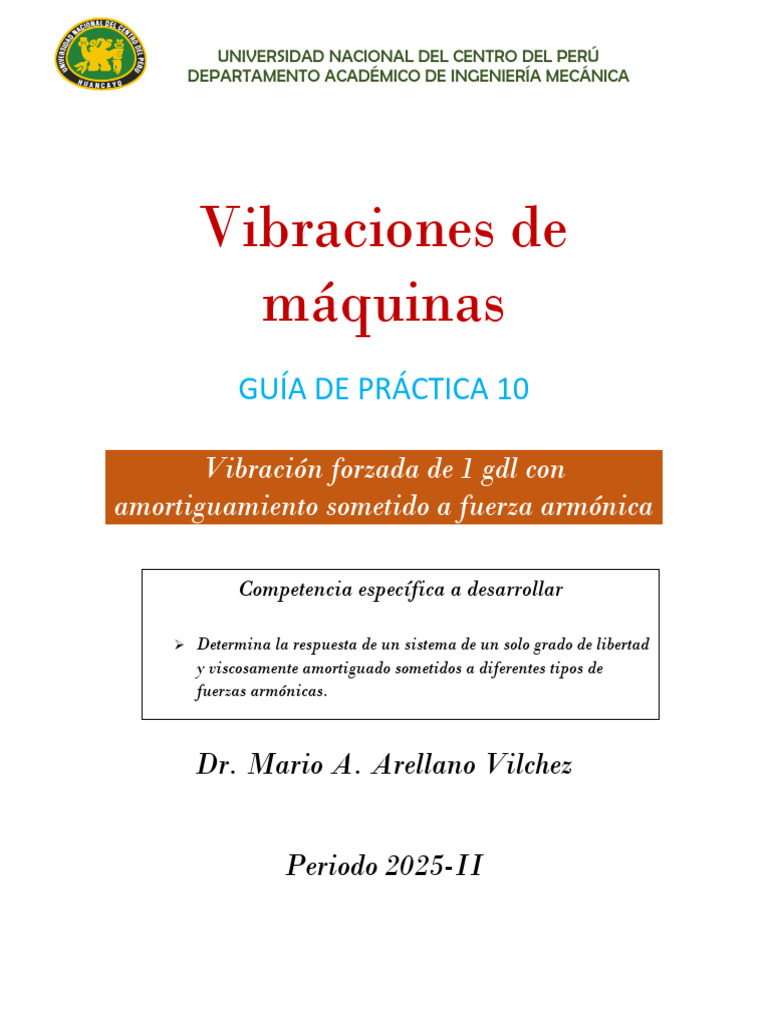 Guia de Practica 10 | PDF | Física Aplicada e Interdisciplinaria ...