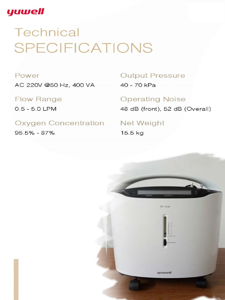 Yuwell Oxygen Concentrator | PDF