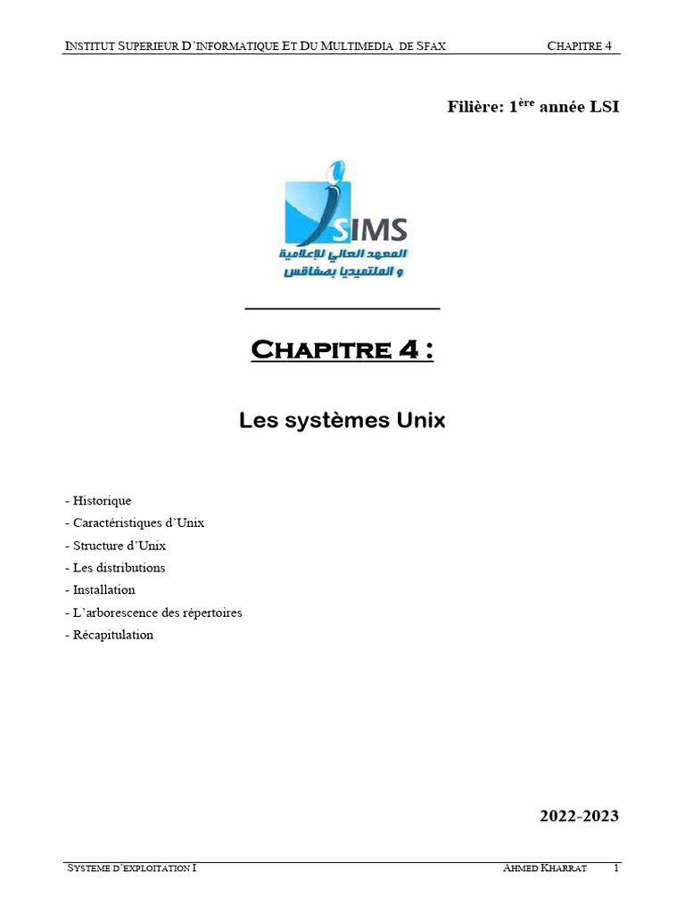 Introduction aux systèmes Unix et Linux | PDF | Distribution Linux | Unix