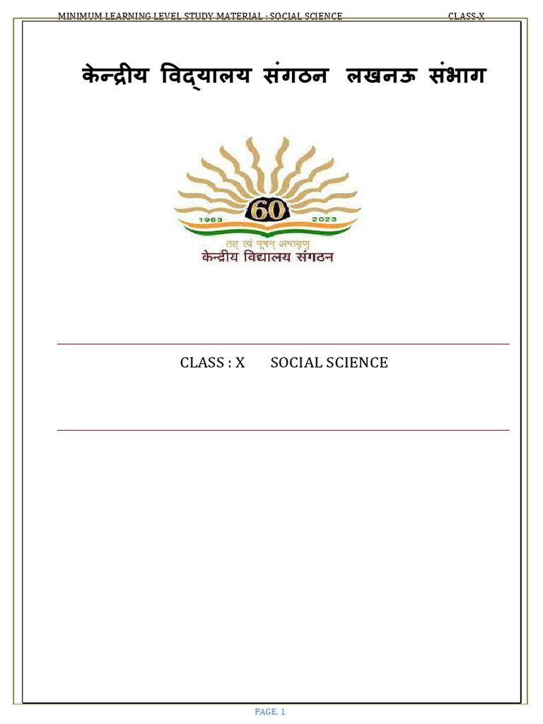 Class X Social Science Study Material | PDF | Mahatma Gandhi | German ...