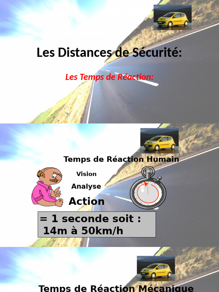 Les Distances de Sécurité | PDF | Véhicules | Transport