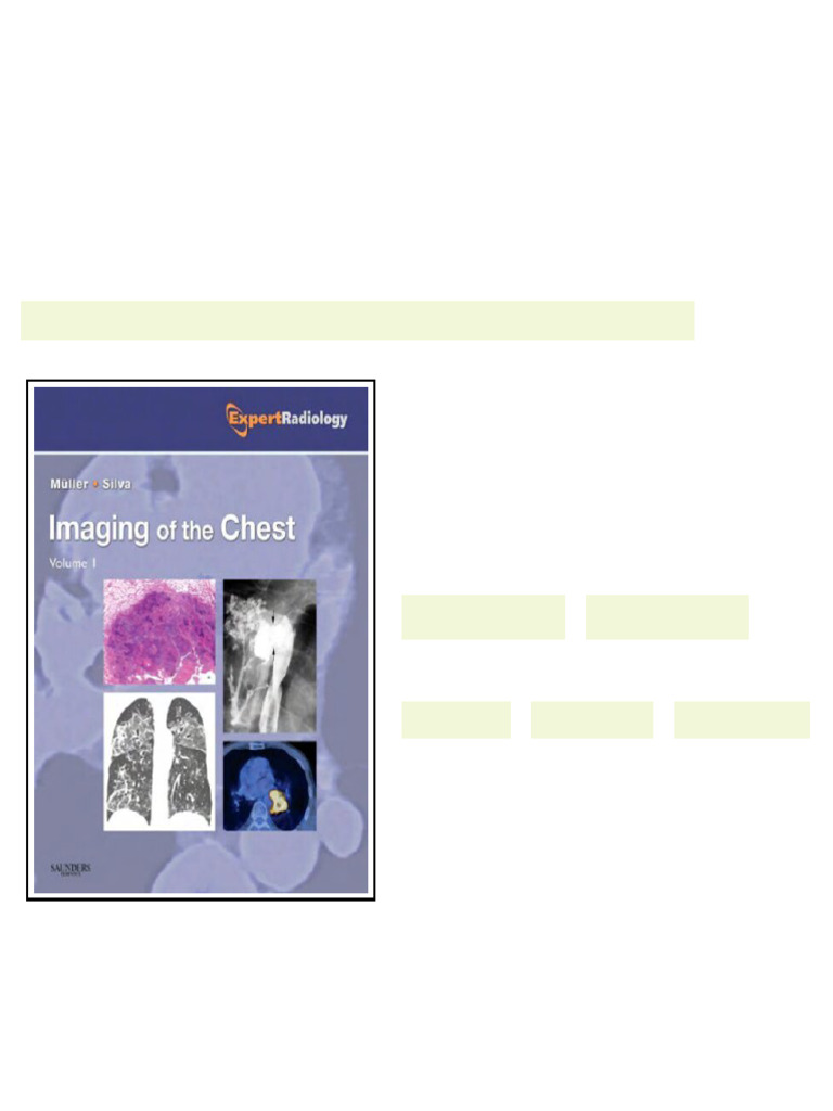 Imaging of the Chest 2 Volume Set Expert Radiology Series 1e 1st ...