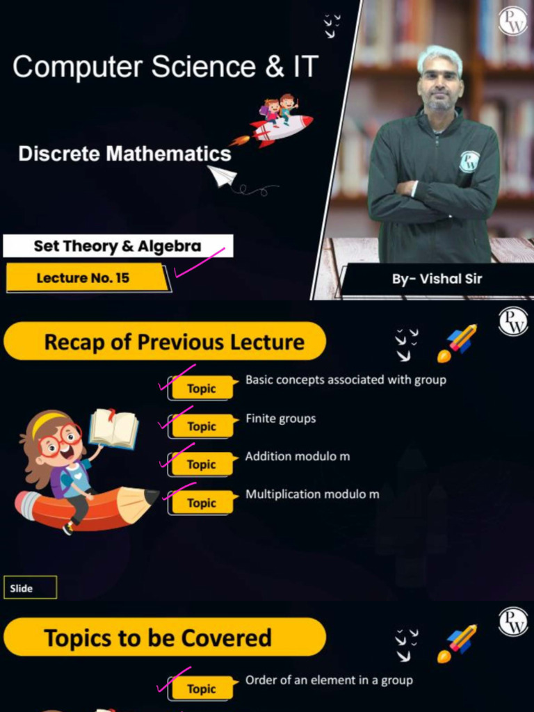 Set Theory and Algebra 15_Class Notes | PDF
