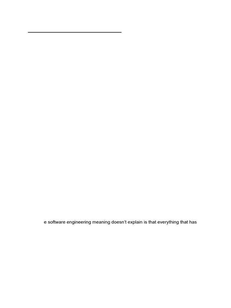 Introduction to Software Engineering Principles | PDF | Software ...