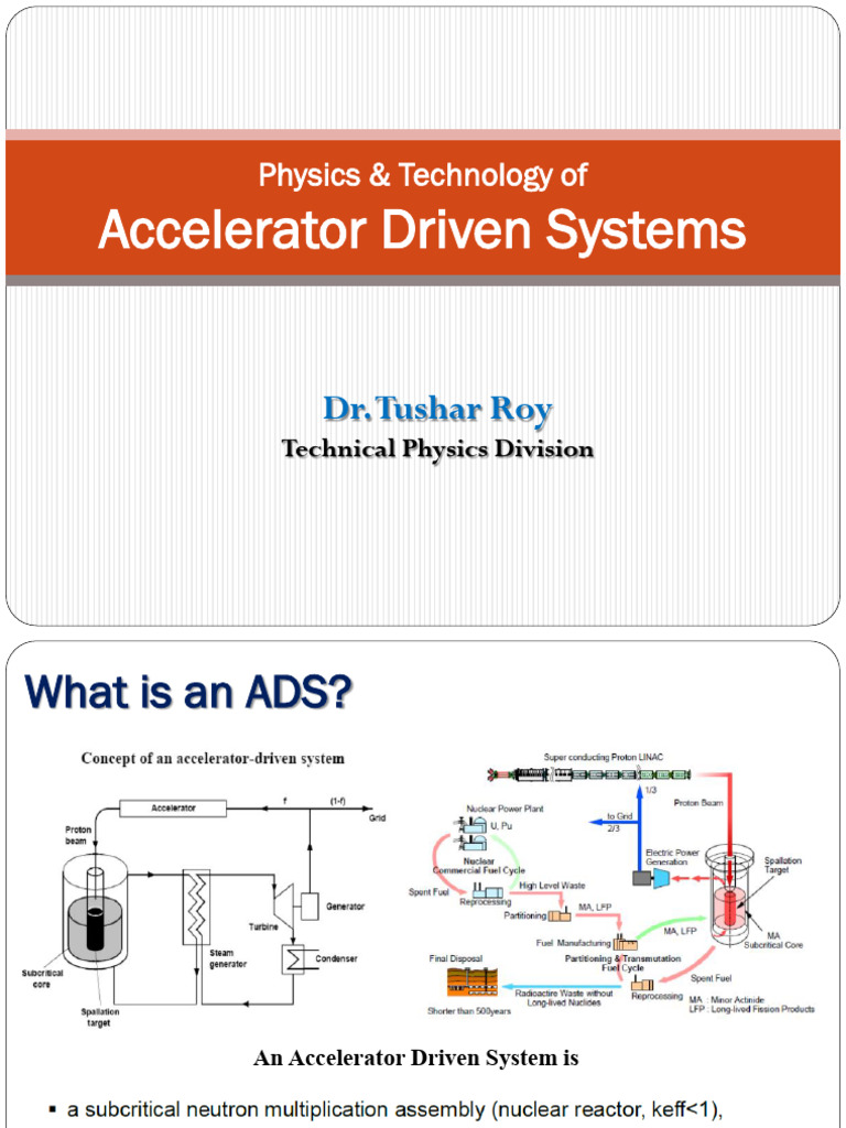 Accelerator Driven Systems Overview | PDF | Radioactivity | Energy ...