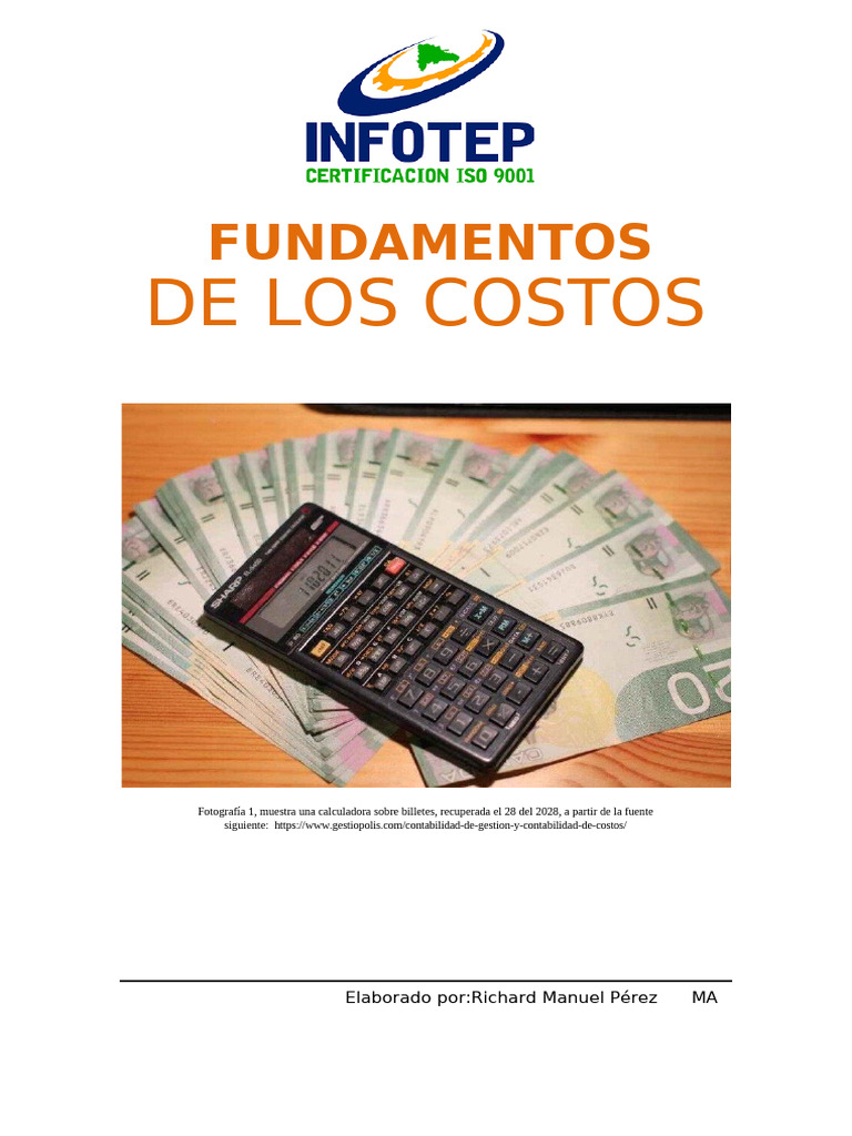 Fundamentos de la Contabilidad de Costos | PDF | Costo | Negocios ...