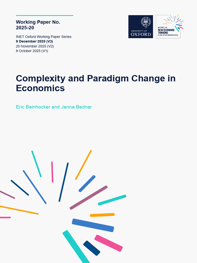 Complexity Economics: A New Paradigm | PDF | Economics | Neoclassical ...