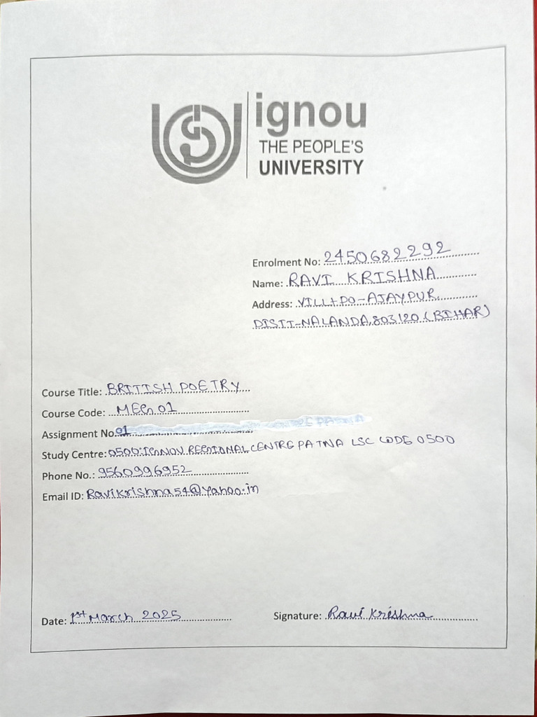 Meg 01 Assignment | PDF