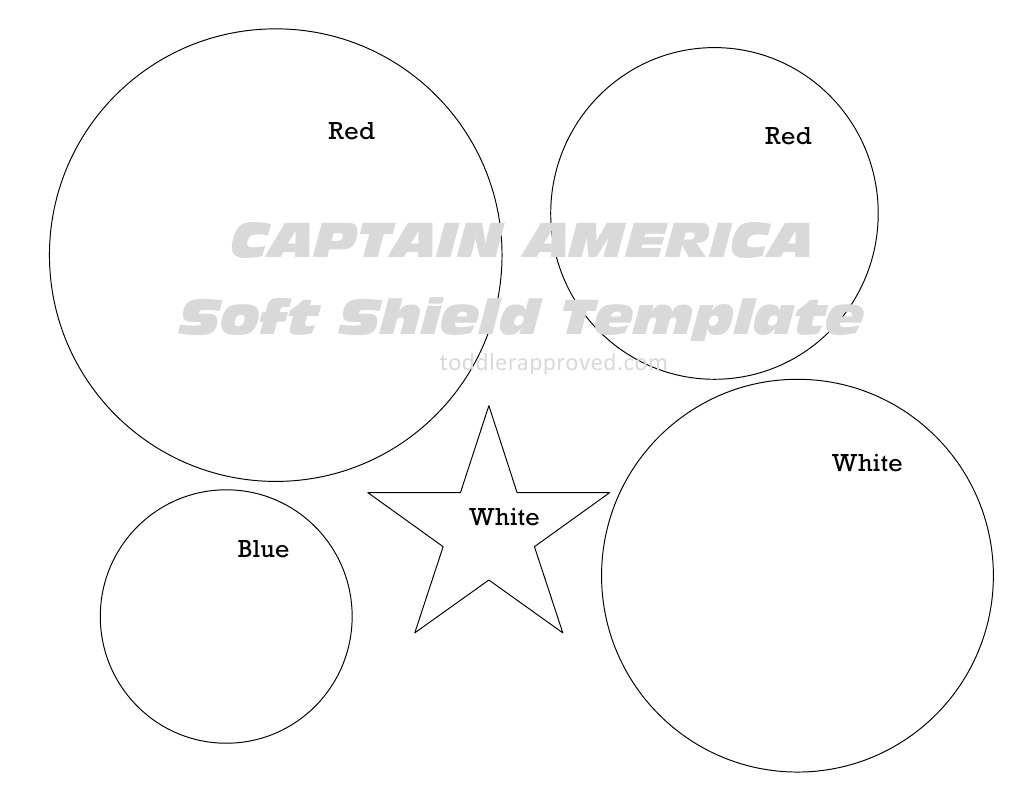Captain America Soft Shield Template PDF