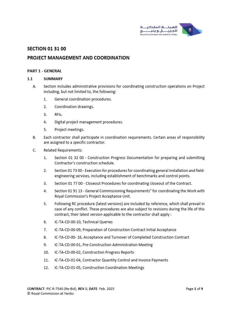 Project Management Coordination Guide | PDF | Specification (Technical ...