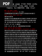 Code Lập Trình Game Rắn Săn Mồi Trên Casio Fx-580 VNX | PDF