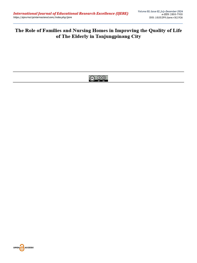 Enhancing Elderly Life: Family & Nursing Homes | PDF | Constructivism ...