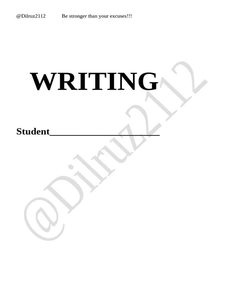 WRITING Notebook | PDF | Grandparent | Telephone