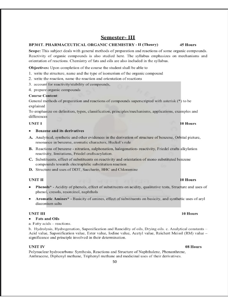 3rd Sem Syllabus | PDF