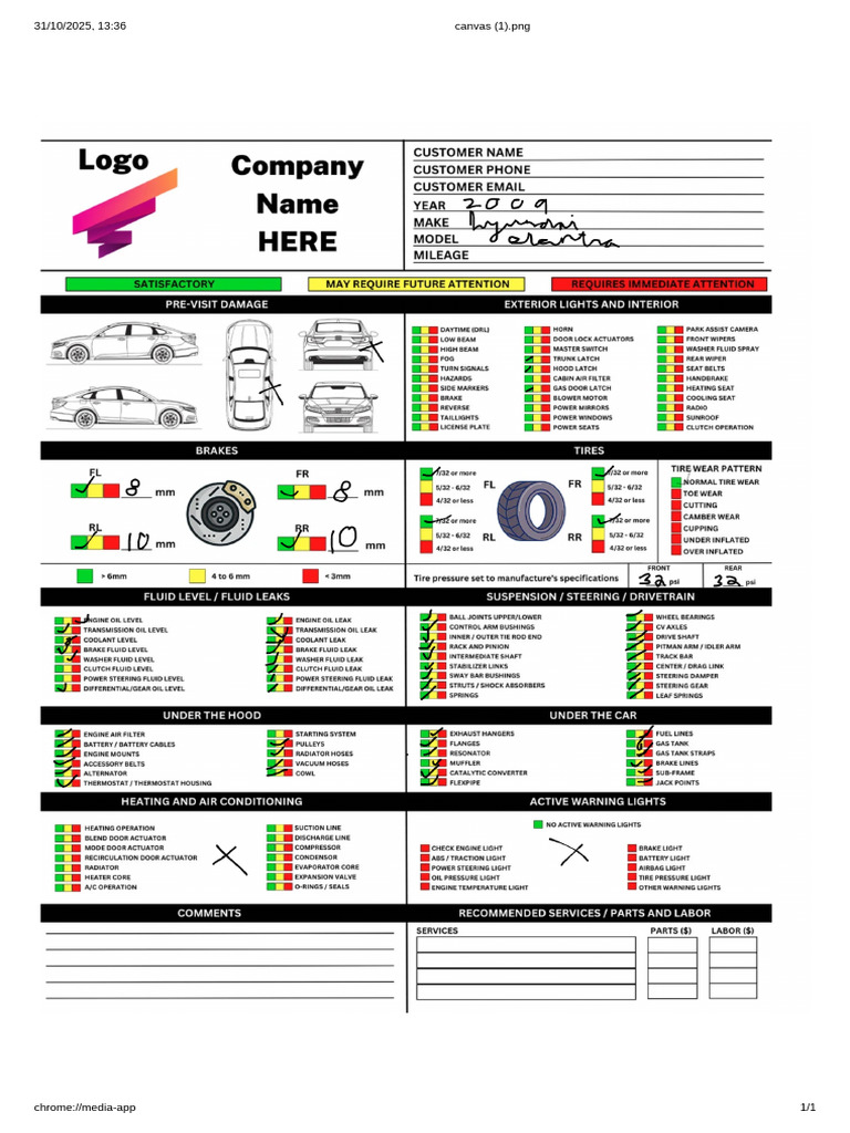 55 Inspection Points_gas Tank | PDF