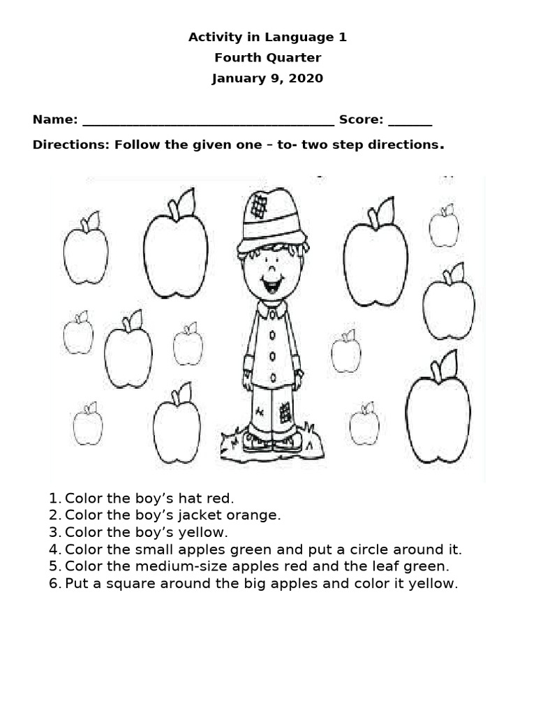 Activity in Language 1 #2 | PDF
