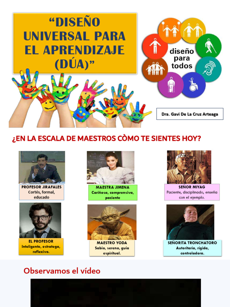 Diseño Universal para el Aprendizaje DUA | PDF | Aprendizaje | Plan de ...