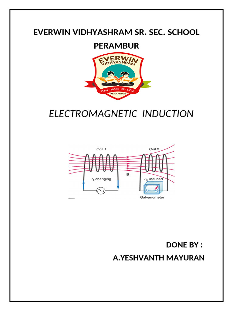 Faraday's Law of Electromagnetic Induction | PDF | Electromagnetic ...