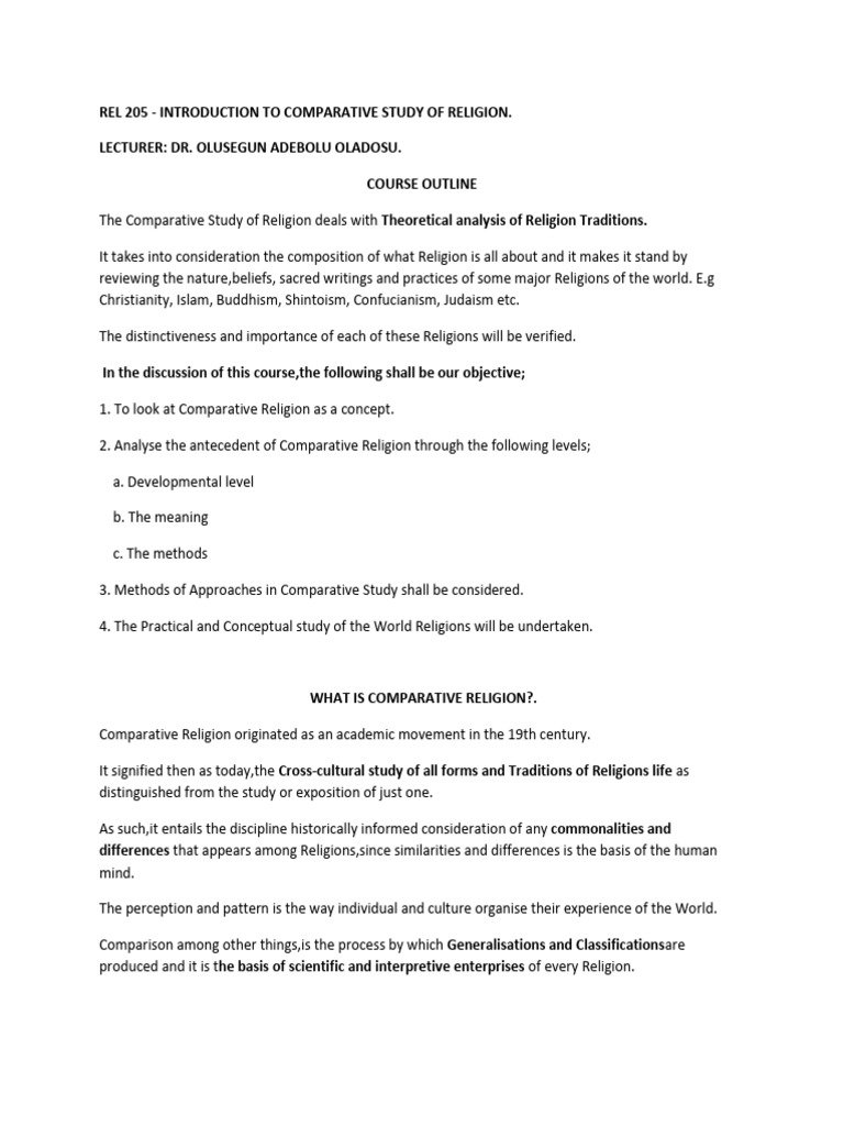 Comparative Study of World Religions | PDF | Angel | Jesus