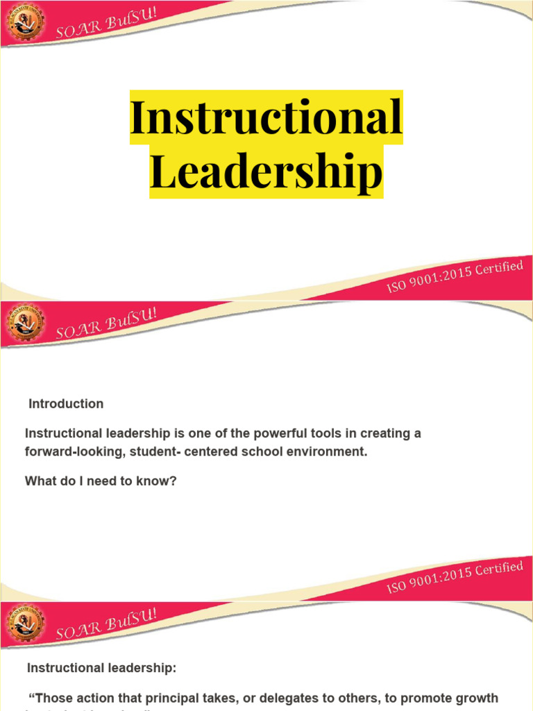 Effective Instructional Leadership Strategies | PDF | Teachers | Leadership