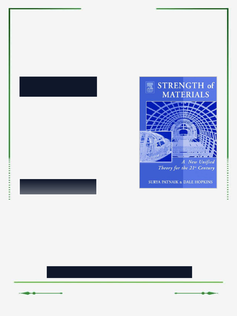 Strength of materials a unified theory 1st Edition Surya Patnaik ebook ...