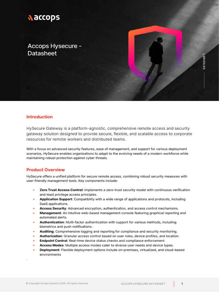 Accops HySecure Gateway Overview | PDF | Cloud Computing | Computer ...