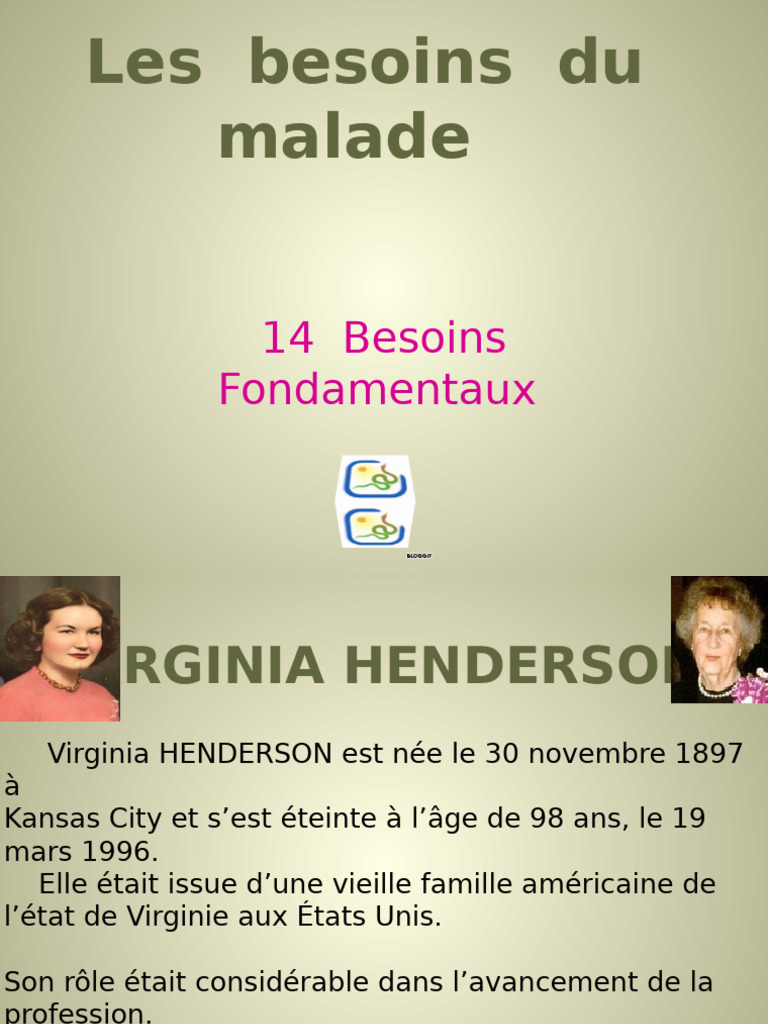 14 Besoins Fondamentaux de Henderson | PDF | Allaitement