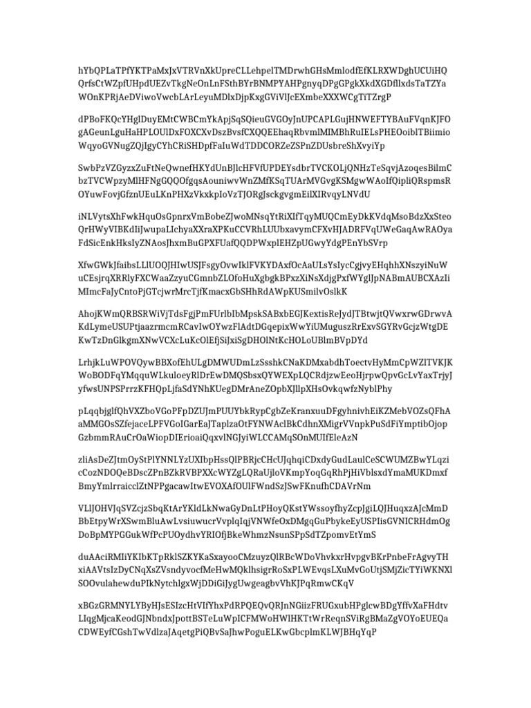 Random Alphanumeric Data Stream | PDF