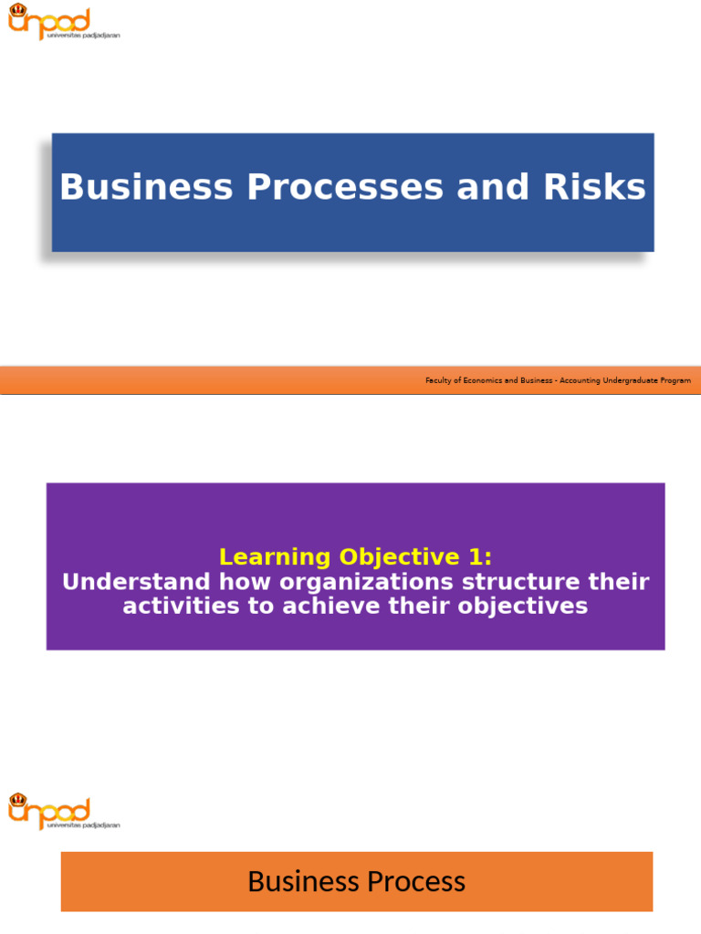 Understanding Business Processes and Risks | PDF | Risk | Business Process