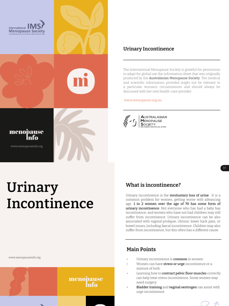 Understanding Urinary Incontinence in Women | PDF | Urinary ...