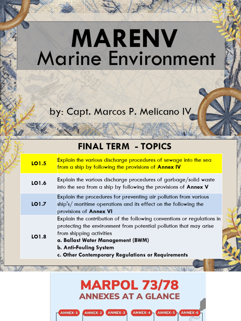 MARPOL Annex IV: Sewage Discharge Regulations | PDF