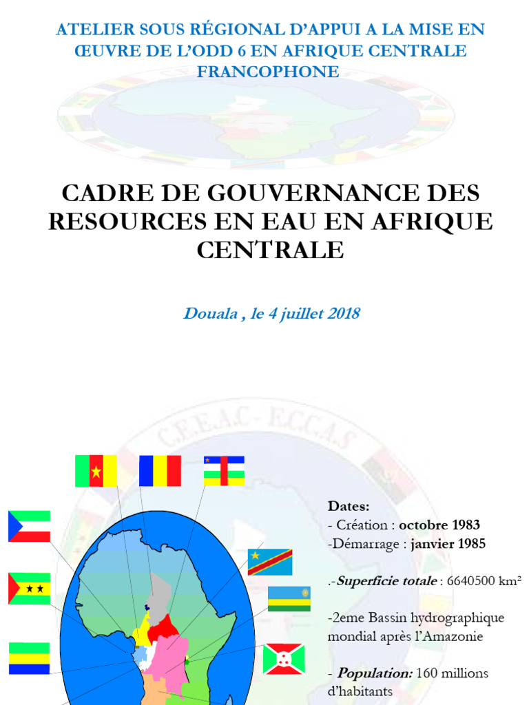 Gestion des ressources en eau en Afrique Centrale | PDF | Afrique | Eau