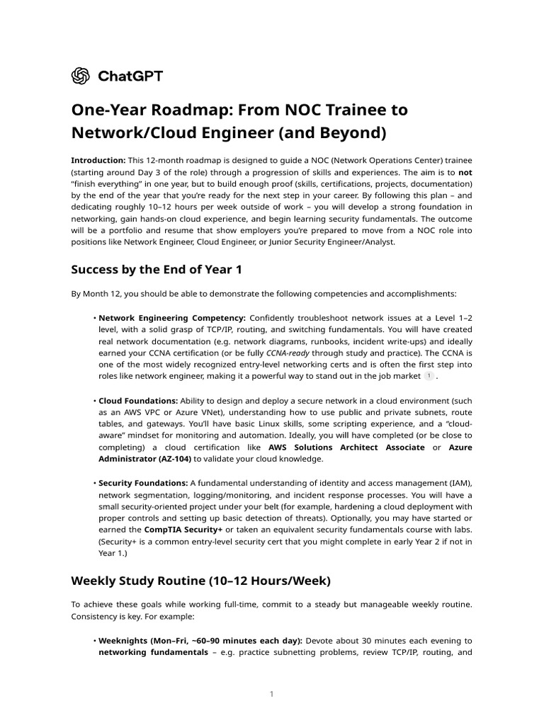 NOC Trainee to Network Engineer Guide | PDF | Computer Network | Cisco ...