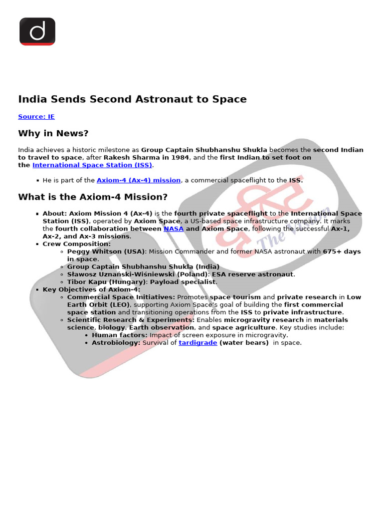 1766420142 | PDF | International Space Station | Space Programs