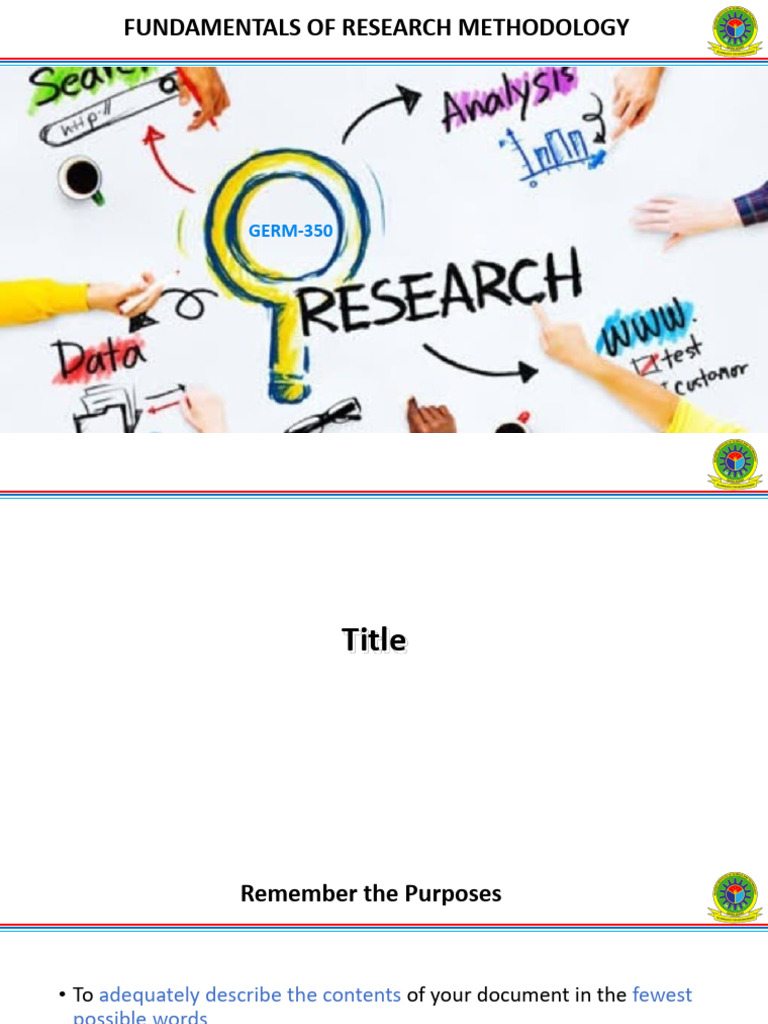 Research Methodology Fundamentals Guide | PDF | Verb | Word