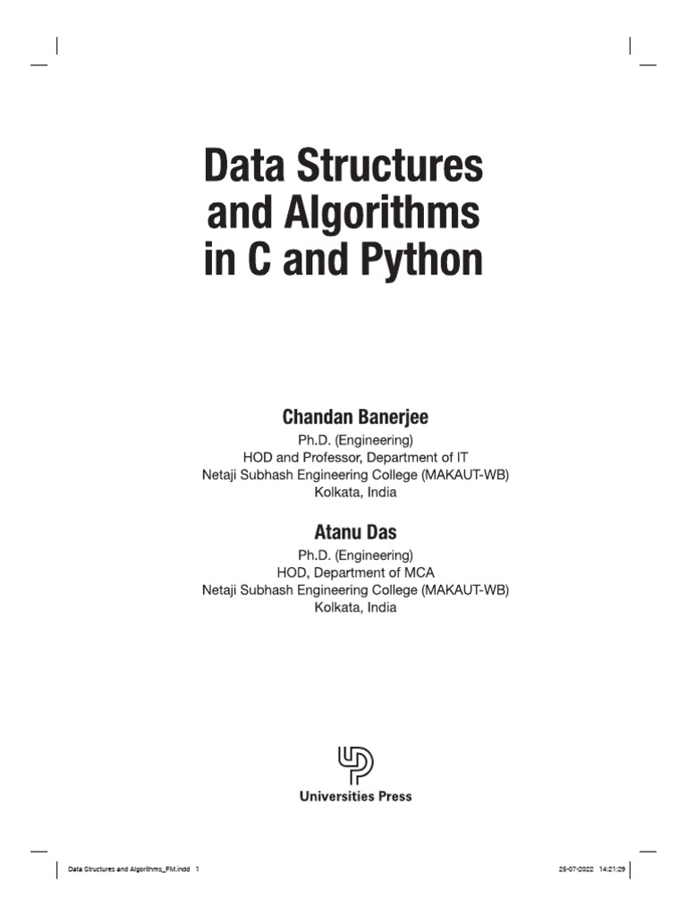Front Matter Ds Book Banerjee Das | PDF