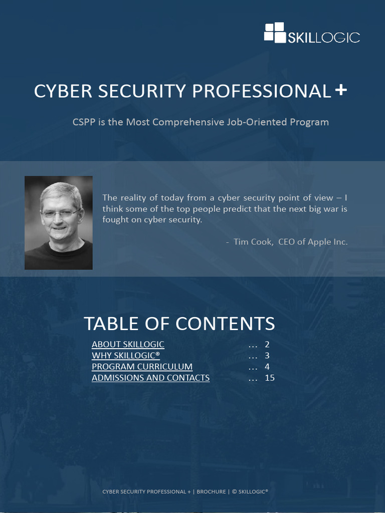 Cyber Security Professional Program Overview | PDF | Artificial ...