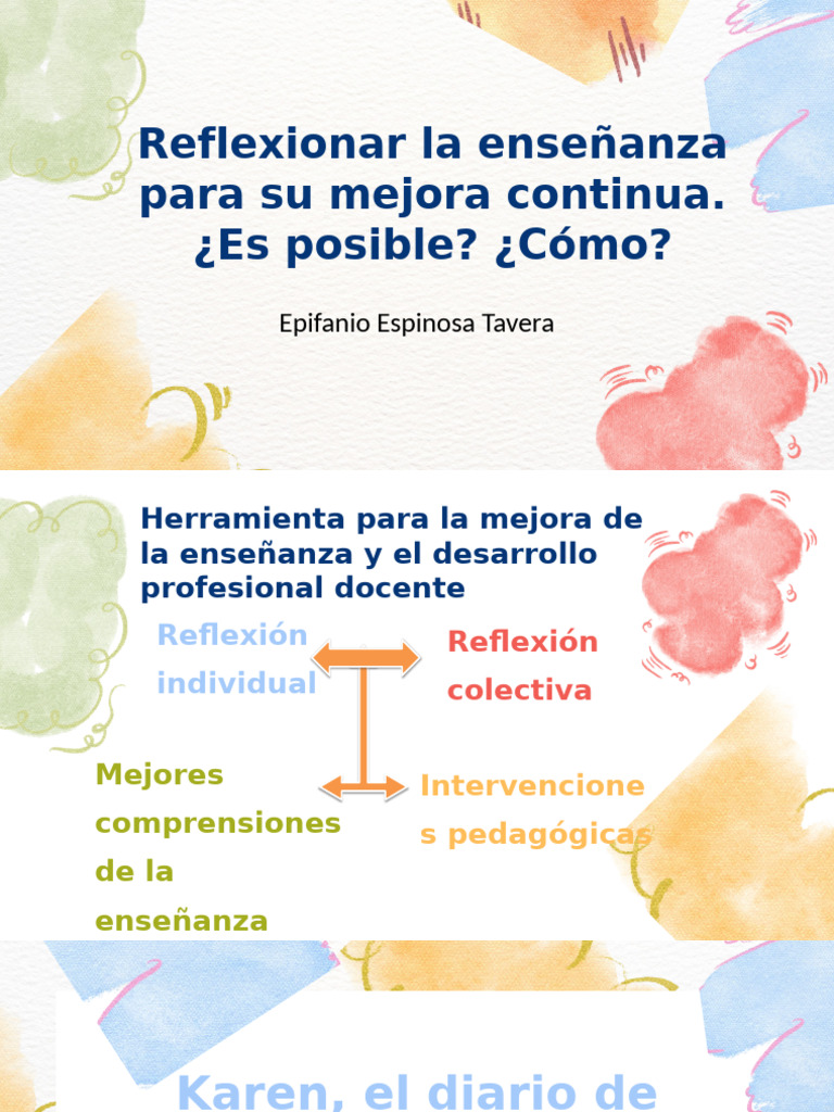 Mejora Continua en la Enseñanza Docente | PDF | Enseñando | Salón de clases