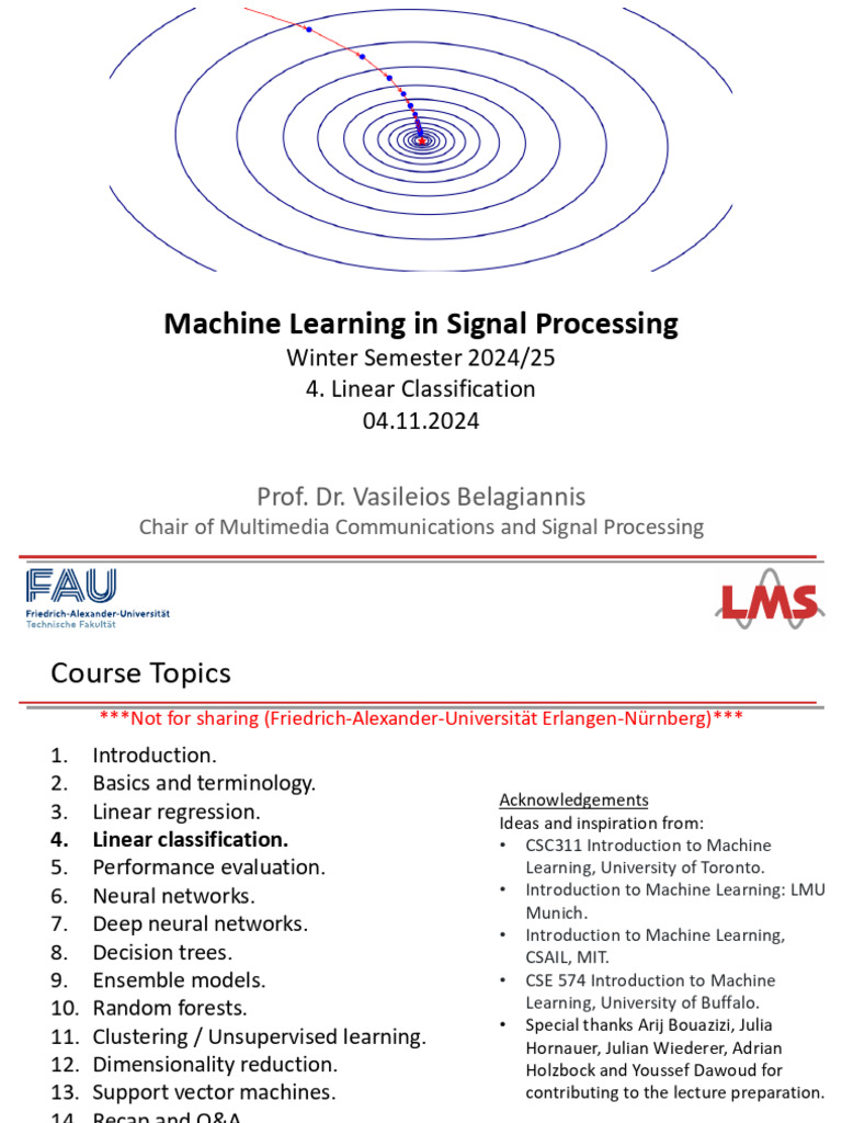 Linear Classification in Machine Learning | PDF | Statistical ...