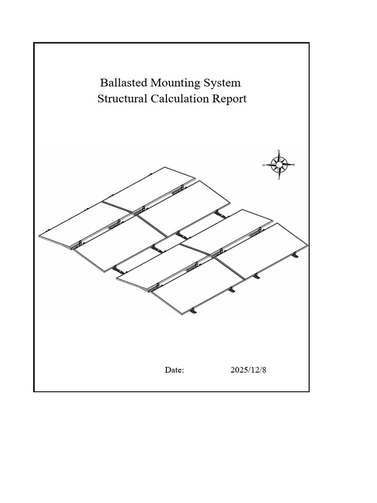 Ballasted Mounting System Design Report | PDF | Applied And ...