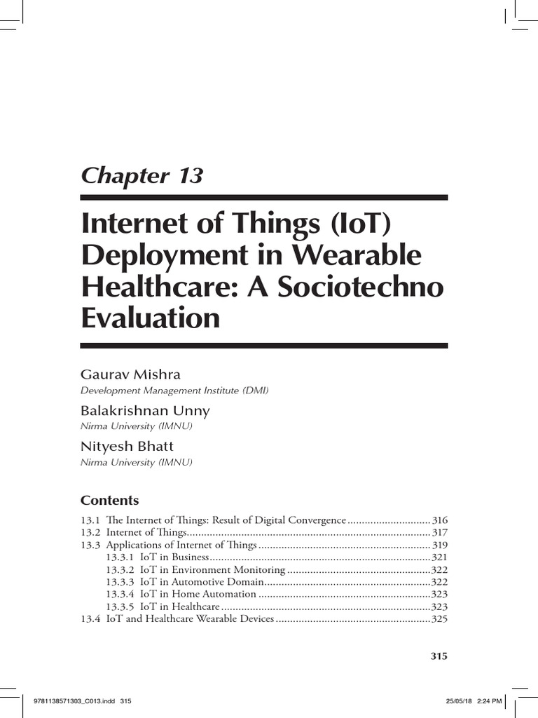 IoT Health Final.docx | PDF | Internet Of Things | Wireless Sensor Network