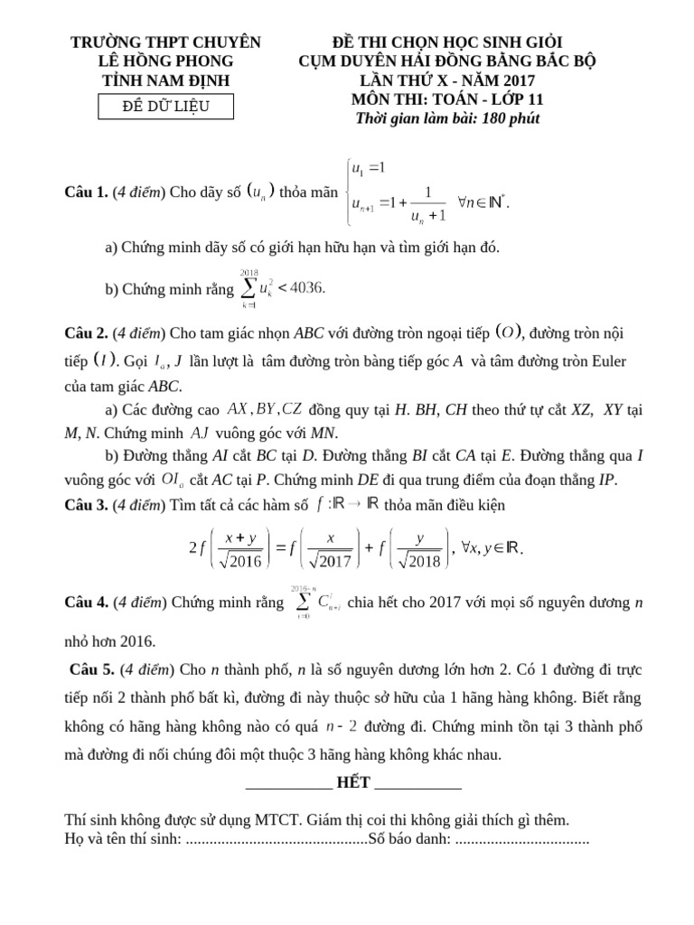 Toan 11 | PDF