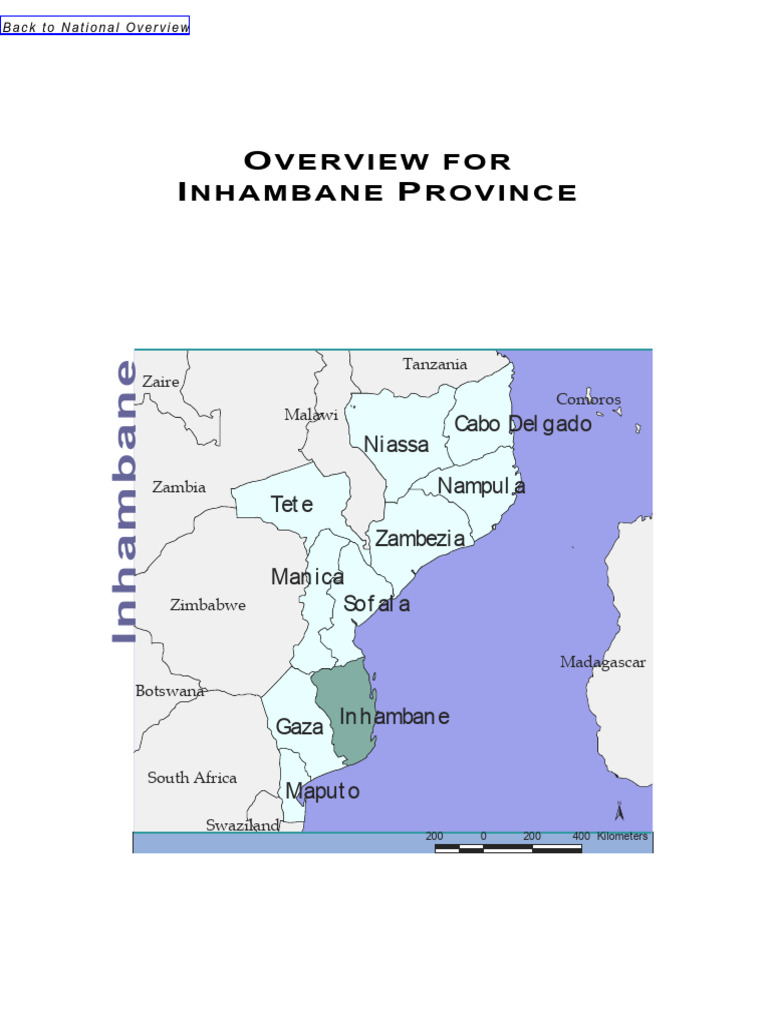 Inhambane Province Landmine Impact Overview | PDF | Mozambique
