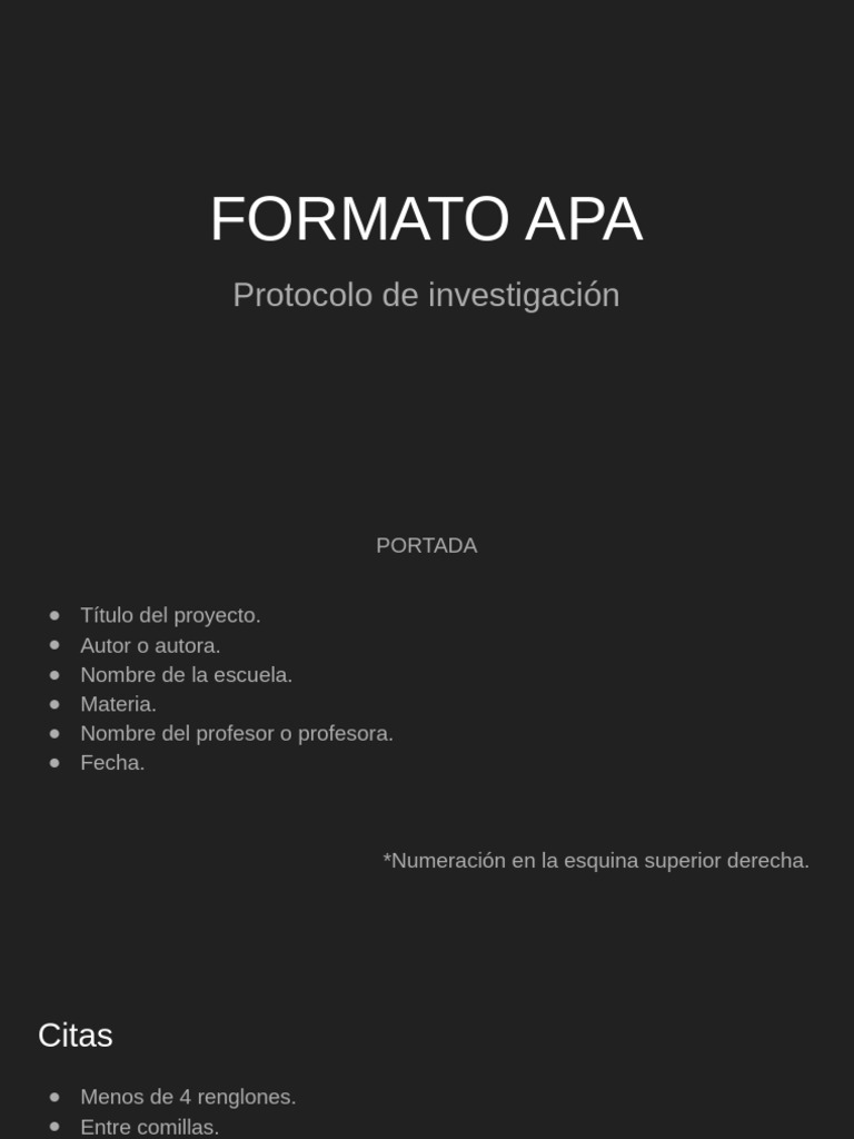 Guía de Formato APA para Investigación | PDF