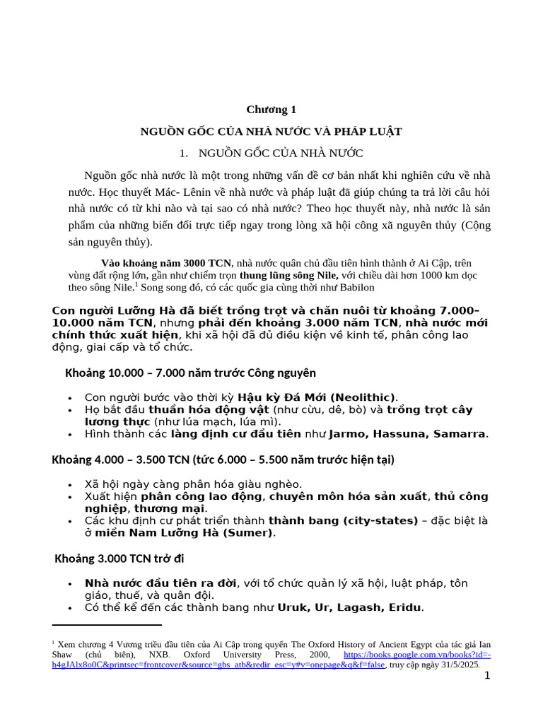 Bai Giang Lý Luận 1 | PDF