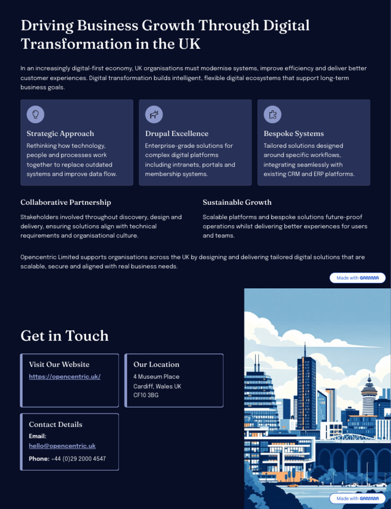 Driving Business Growth Through Digital Transformation in the UK | PDF