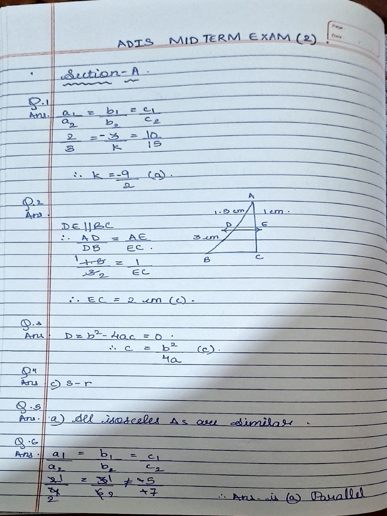 Karthik Adis Mid Term 2 Ans | PDF