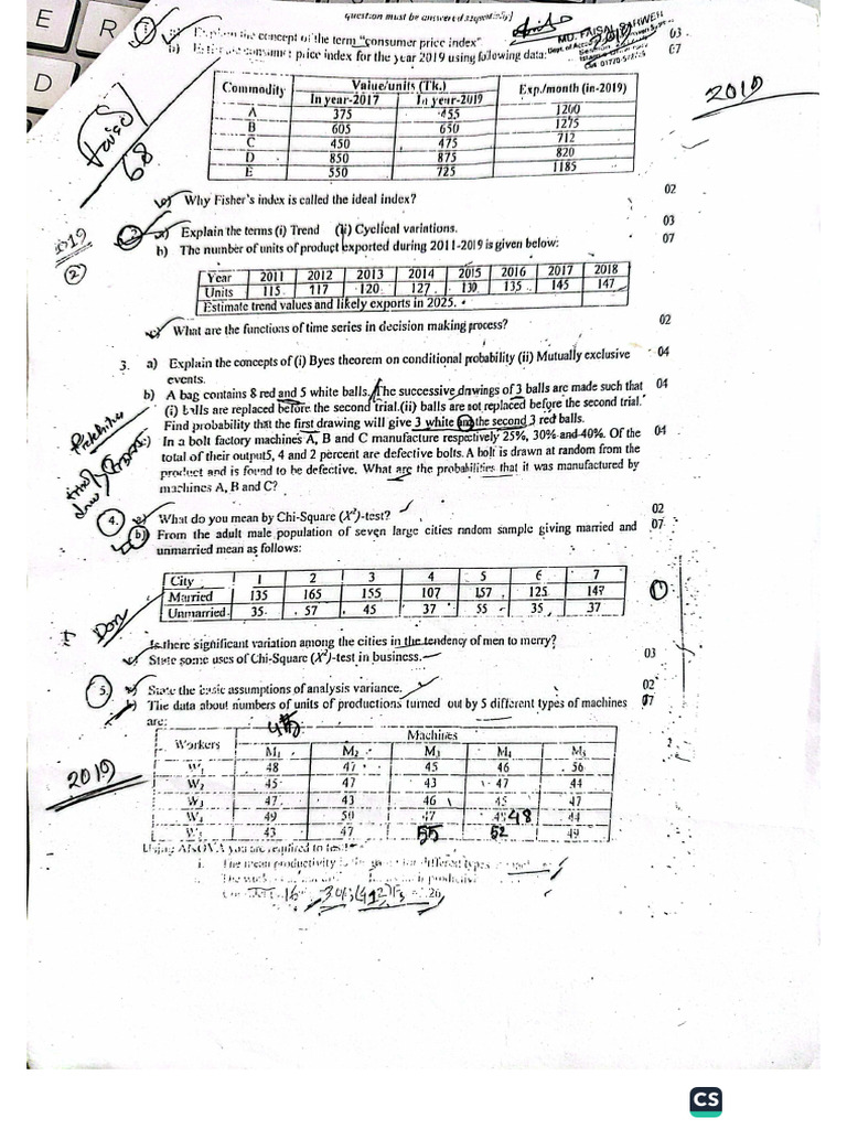 Stat 2 Ques | PDF