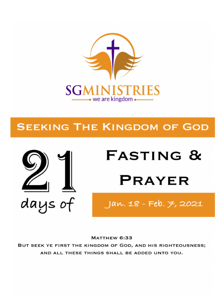21-Day Fasting and Prayer Devotional | PDF | Jesus | Gospel Of Matthew